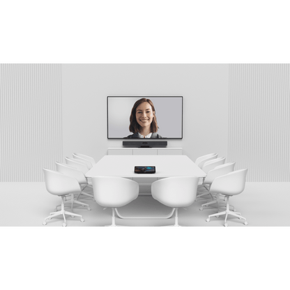 Barra de Videoconferencia Yealink A50 con IA y Consola Táctil CTP25, Todo en Uno para Salas Medianas y Grandes con Seguimiento Automático del Hablante