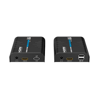 Extensor KVM HDMI 4K a 60 Hz | Transmisión hasta 120 mts con CAT6 | Resolución 4096x2160@60Hz | Ancho de Banda 18Gbps | HDCP1.4 y HDCP2.2 | Latencia 120~170ms | Conexión 1:1, 1:N, N:1, N:N