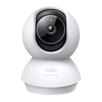 Cámara de Seguridad Doméstica Tapo C230 / 5MP 3K (2880×1620) / 360° Pan-Tilt / Detección Inteligente IA / Visión Nocturna 12 m (40 ft) / Audio Bidireccional / Almacenamiento microSD 512GB / Compatible Alexa y Google H