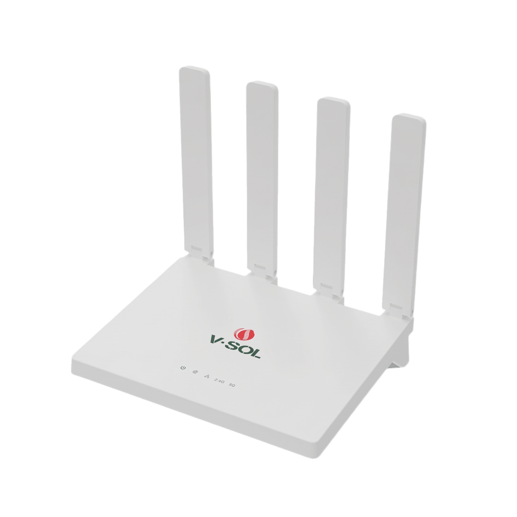 Router Inalámbrico WiFi 6 / 1 Puerto WAN Gigabit / 3 puertos LAN Gigabit/ Soporta MESH con las ONUs WiFi 6 de V-SOL