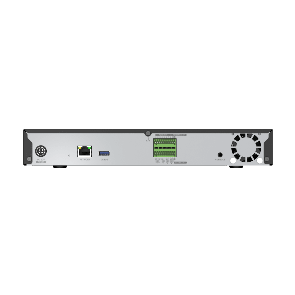 Caja de analiticos de inteligencia artificial 8 canales para camaras Hanwha, Deteccion de personas y vehiculos, conteo de personas y vehiculos, analiticos de intrusion