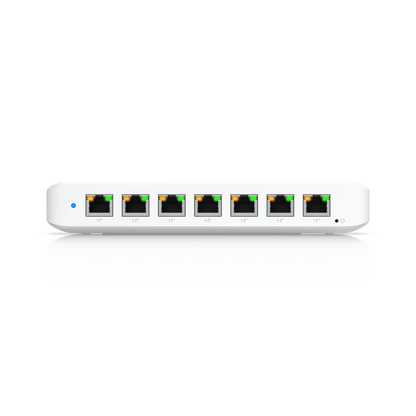 USW Ultra 210W Switch de 8 Puertos GbE (7 Puertos PoE+ y 1 Puerto Entrada PoE++) con Opciones de Montaje Versátiles