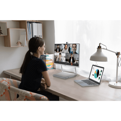Sistema de Videoconferencia Todo en Uno DeskVision A24 de Yealink con cámara 4K y pantalla táctil de 24”