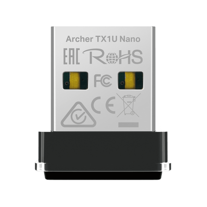 Adaptador USB Inalámbrico AX300 / Wi-Fi 6 2.4 GHz / 287 Mbps / Nano Size / OFDMA y MU-MIMO / Driver Pre-cargado / WPA2-PSK