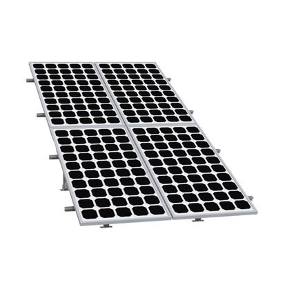 Montaje para Panel Solar 2X2, Riel 5 de 2700mm para Módulos con Espesor de 30-35mm, Vel. de Viento Máx. 136km/h