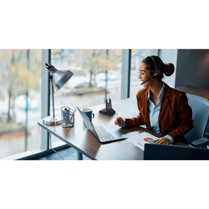 Diadema Inalámbrica Yealink WH64 DECT y Bluetooth con Capacidad de Hasta 32 Horas de Conversación