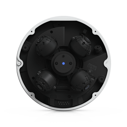 Cámara Multisensor AI de 32 MP con 4 Lentes Ajustables, Zoom Óptico 2.33×, Cobertura IR 360°, Motor AI Multi-TOPS y Alimentación PoE++ para Monitoreo de Amplia Cobertura