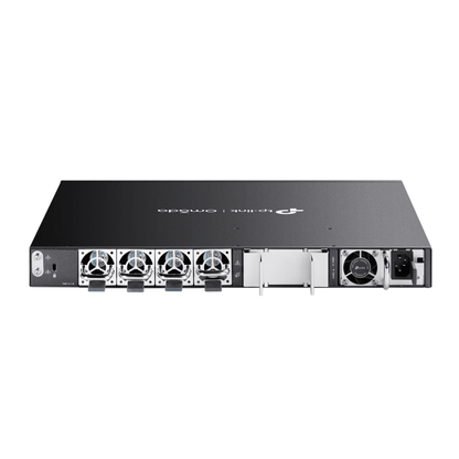 Switch Omada L3 SDN Administrable / 48 puertos Gigabit y 6 puertos SFP+ / Presupuesto PoE 1440 W / Funciones RIP, VRRP, Servidor DHCP / Administración centralizada OMADA / Fuente Redundante