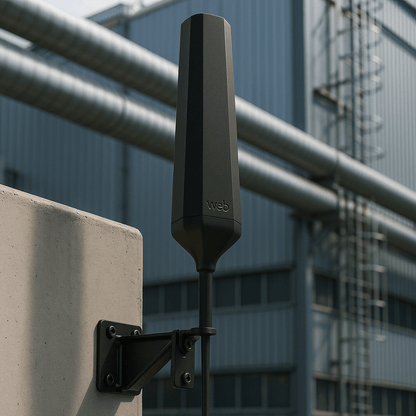 Antena Hexagonal Exterior HEX 360 / 617-894 MHz 6.0 dBi / 1000-1710 MHz 7.5 dBi / 1710-2200 MHz 7.0 dBi / Omnidireccional / Compatible Todas Operadoras Norteamericanas / Material ASA IP67 / VSWR <2.5:1 / Potencia Máxima 10W / Incluye Montaje de