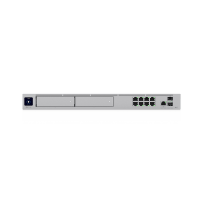 UniFi Dream Machine Pro Max – Cloud Gateway Empresarial con Soporte para 150 Dispositivos y 2000 Clientes, 5 Gbps de Ruteo con IDS/IPS, 2 Bahías para HDD 3.5”, SSD Interno de 128 GB, Failover, Balanceo de Carga y VPN/SD-WAN