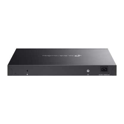Switch Omada L3 SDN Administrable / 24 puertos PoE af/at Gigabit y 4 puertos SFP+ / Presupuesto PoE 720W / Funciones RIP, VRRP, Servidor DHCP / Administración centralizada OMADA / Fuente Redundante