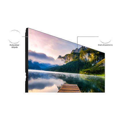 KIT de Video wall LCD 2x2 4 pantallas de 55" VM55BU para conexion daisy chain, incluye montajes de pared Peerless DS-VW765-LAND