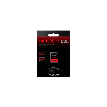 Tarjeta SD de 256G / 250 MB/s Lectura / 180 MB/s Escritura / U3 V60 / 4K Video