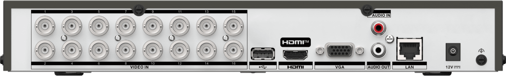 DVR 16 Canales TurboHD + 16 Canales IP / 8 Megapíxel (4K) / Audio Bidireccional / ACUSENSE Lite / 1 Bahía de Disco Duro / H.265+ / Salida en Full HD