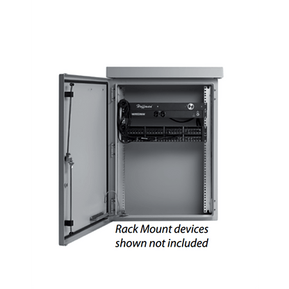 Gabinete Para Exterior OSP ComLine De 25 UR, 700 mm de Ancho, 600 mm de Profundidad, De Aluminio, Color Gris Claro Con Protección NEMA 4/12/4X/3/3R; IP66,