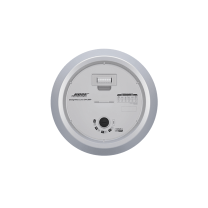 Altavoz Colgante Luna | Designmax | Sistema de Rango Extendido | Array Circular Ring Array™ 8 Drivers | Woofer 8" Integrado | Cobertura 140° | Color Blanco