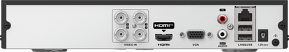 DVR 4 Canales TurboHD + 4 Canales IP / 8 Megapíxel (4K) / Audio Bidireccional / ACUSENSE Lite / 1 Bahía de Disco Duro / H.265+ / Salida en Full HD