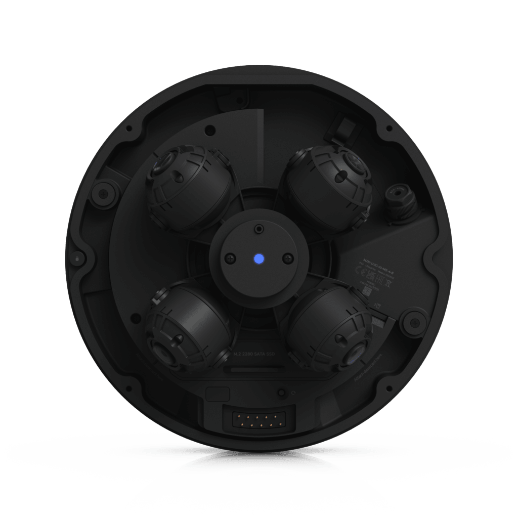 Cámara Multisensor AI de 32 MP con 4 Lentes Ajustables, Zoom Óptico 2.33×, Cobertura IR 360°, Motor AI Multi-TOPS y Alimentación PoE++ para Monitoreo de Amplia Cobertura