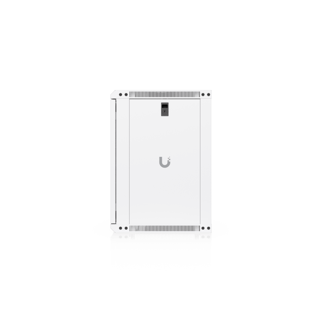 UACC Rack Cabinet 12U (550x 450 mm) - Gabinete Cerrado para Montaje en Pared con Puerta Frontal Perforada, Totalmente Ensamblado con Ventiladores Integrados y Paneles Removibles