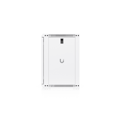 UACC Rack Cabinet 12U (550x 450 mm) - Gabinete Cerrado para Montaje en Pared con Puerta Frontal Perforada, Totalmente Ensamblado con Ventiladores Integrados y Paneles Removibles
