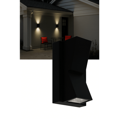 Lámpara Arbotante 6 W 330 lm / Dimensiones 141 x 80 mm / 85 - 265 Vca~ 50/60Hz / Luz Cálida 2 700 K / Uso en exterior IP 54.