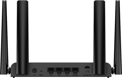 Home Router Inalámbrico Wi-Fi 4 con un Slot para SIM Card 3G / 4G (Detección Automática), Ideal para Zonas Remotas, Rurales o Instalaciones de alarmas / Control de Acceso