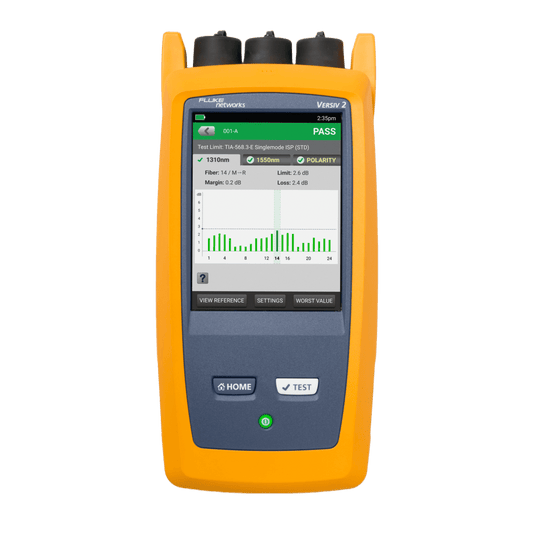 Certificador de Fibra Óptica MPO MMC Pinned/Unpinned CertiFiber Max  / Test Set de Pérdida Óptica / 24 Fibras en 1 Segundo  / Sistema Versiv / LinkWare Live / Doble Inspección