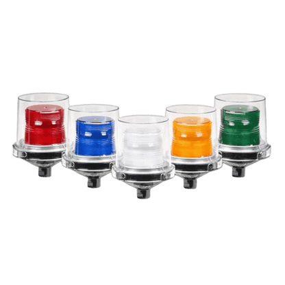 Luz de advertencia LED para ubicaciones peligrosas Electraray®, UL y cUL para Clase I, División 2, Grupos A, B, C y D; Clase II División 2, Grupos F y G; Clase III, 240 VCA, color Ámbar, parpadeo predeterminado