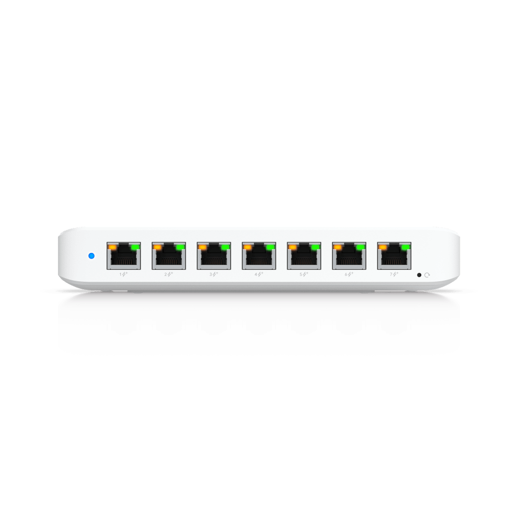 USW Ultra 60W Switch de 8 Puertos GbE (7 Puertos PoE+ y 1 Puerto Entrada PoE++) con Opciones de Montaje Versátiles