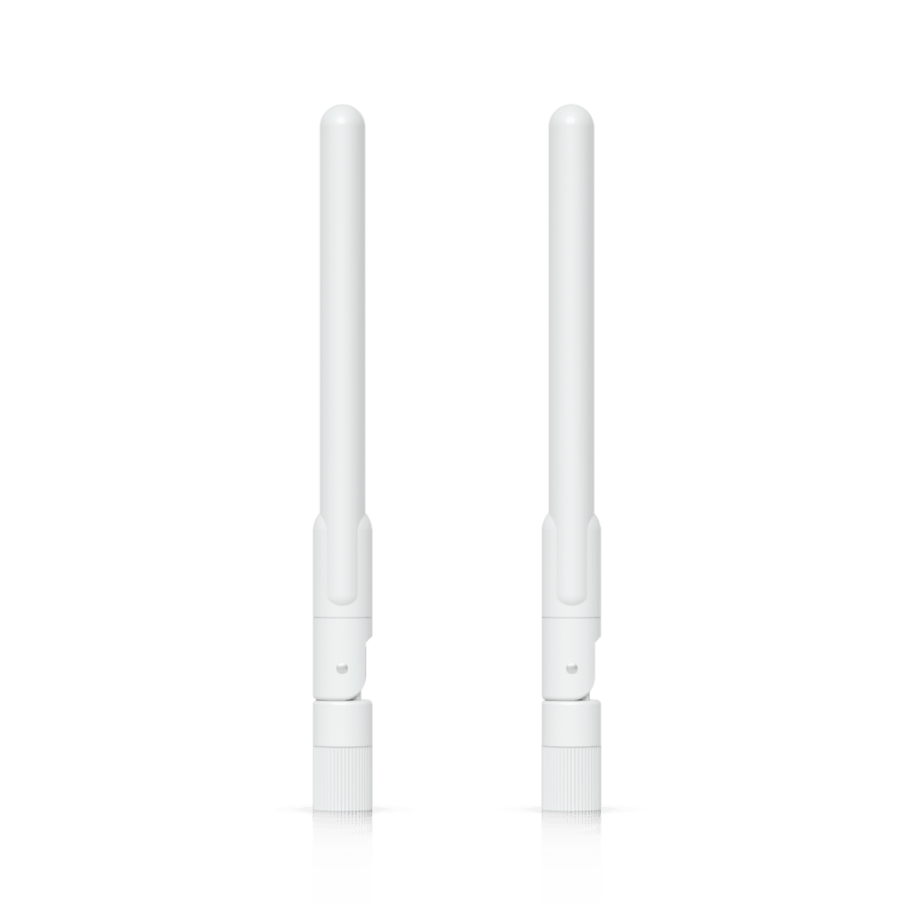 Par de Antenas Omnidireccionales Ideales para el UK-Ultra. Incluye dos Antenas de Doble Banda con 3 dBi en 2.4 GHz y 4 dBi en 5 GHz