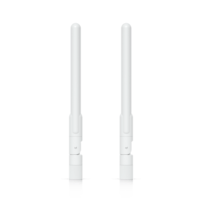 Par de Antenas Omnidireccionales Ideales para el UK-Ultra. Incluye dos Antenas de Doble Banda con 3 dBi en 2.4 GHz y 4 dBi en 5 GHz