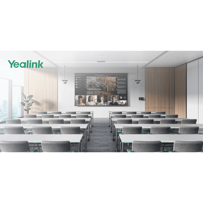 Sistema de Videoconferencia Yealink MVCS90 para Microsoft Teams Rooms ideal para Salas Grandes con Seguimiento Inteligente y Audio Profesional.