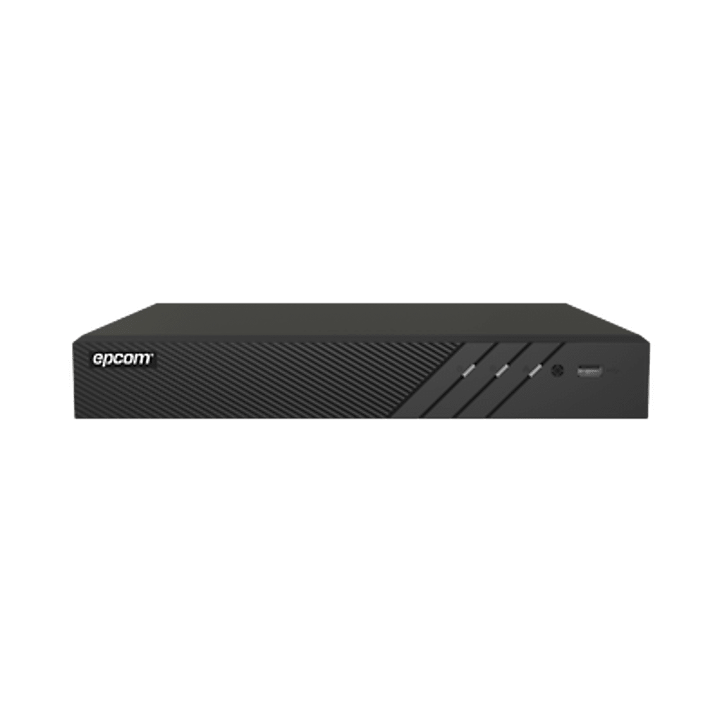 DVR 4 Canales 4K TURBOHD + 4 Canales IP / 8 Megapixel (4K) / Audio Bidireccional por Coaxitron / ACUSENSE  / 1 Bahía de Disco Duro / Salida de Video en Full HD / H.265+