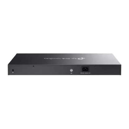 Switch Smart Omada 18 Puertos Gigabit / 16 Puertos PoE+ 802.3af/at / 2 Ranuras SFP Gigabit / Presupuesto PoE 150 W / Switching 36 Gbps / Enrutamiento Estático L2+ / Gestión Cloud SDN / Fanless / Montable en Rack