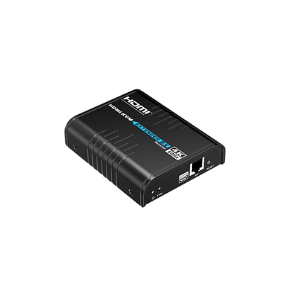 Extensor KVM HDMI 4K a 60 Hz | Transmisión hasta 120 mts con CAT6 | Resolución 4096x2160@60Hz | Ancho de Banda 18Gbps | HDCP1.4 y HDCP2.2 | Latencia 120~170ms | Conexión 1:1, 1:N, N:1, N:N | Solo Receptor