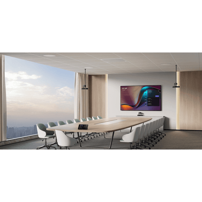 Sistema de Videoconferencia MVC-S98-C5U-004 de Yealink diseñado para Salas Extra Grandes con Triple Cámara Inteligente y Funciones Avanzadas de IA