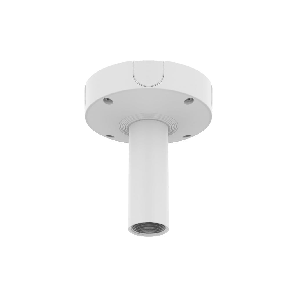 Base de Montaje para Techo SBP-180CMB / Aluminio / Color Blanco RAL9003 / Diámetro 180 mm / Peso 970 g / Tornillo TR30 / Orificio Conduit 19.1 mm / Compatible con Múltiples Modelos Hanwha