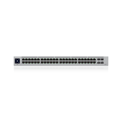USW-48 — Switch Layer 2 de 48 Puertos GbE + 4 Puertos SFP con Diseño Fanless para Funcionamiento Totalmente Silencioso
