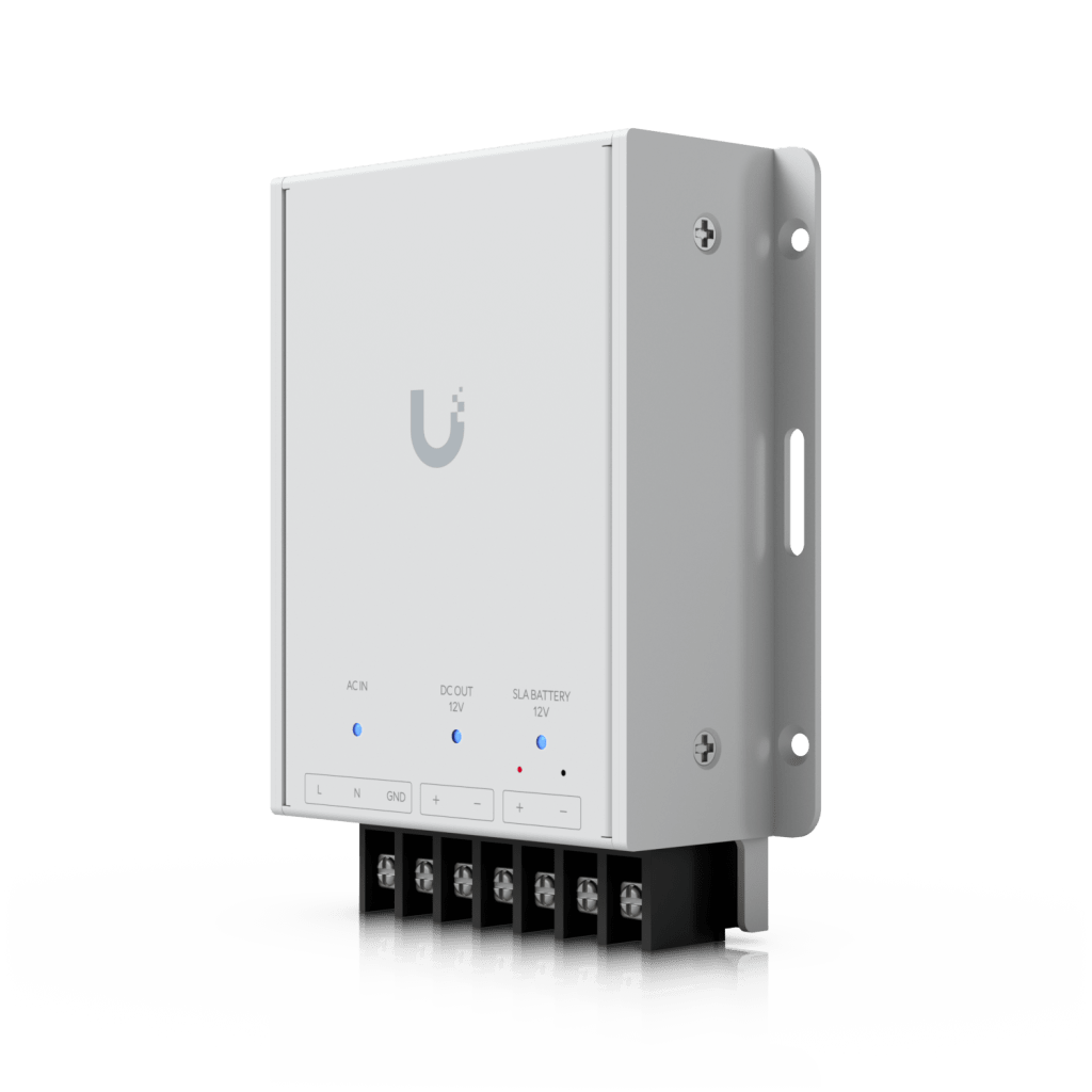 Fuente de Alimentación de 12V con Soporte para Batería de Respaldo SLA Opcional, Compatible con UniFi Retrofit Hub