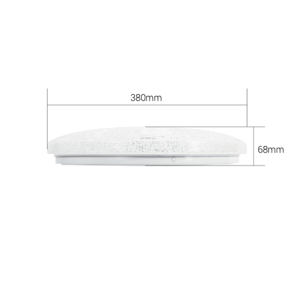 Lámpara de Techo LED / 40W / 3000 Lúmenes / 3 Temperaturas de Color (2700K-6500K) / IP20 Interior / Vida Útil 50,000 Horas / Material Aluminio y PC / Base Sobreponer
