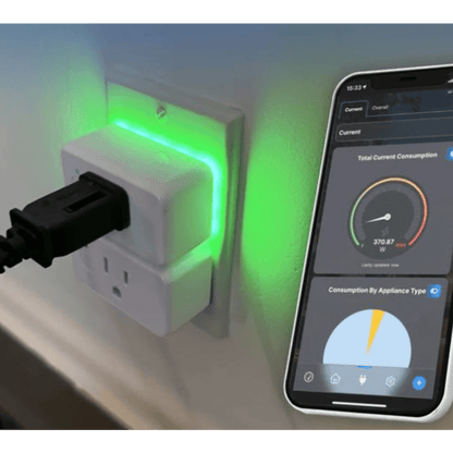 Adaptador PlugIn inalámbrico WIFI/ Nube P2P / Medición de consumo/ Soporta Google y Alexa / 15A