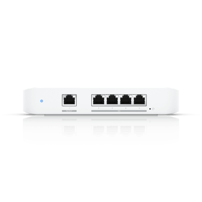 USW Flex XG Switch Capa 2, Compacto de 4 Puertos 10GbE, Puede ser Alimentado por un Puerto GbE PoE+ o con un Adaptador 5 Vcc USB-C