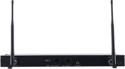 Receptor Inalámbrico Dual Canal Digital U-Band | 4 Bandas de Frecuencia (470-830 MHz) | Transmisión Digital pi/4-DQPSK | Pantalla TFT-LCD 2.2" | Anti-Interferencia con ID Code Pilot | Salidas Balanceadas y Desbalanceadas | Ecualizacion