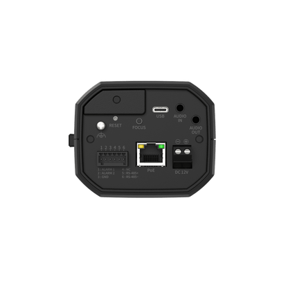 Cámara AI Box / 5 Megapíxeles (2560x1920) / Doble NPU Wisenet 9 / Inteligencia Artificial / Análisis Avanzado / extremeWDR 120 dB / PoE+12VDC / C-Mount-CS-Mount