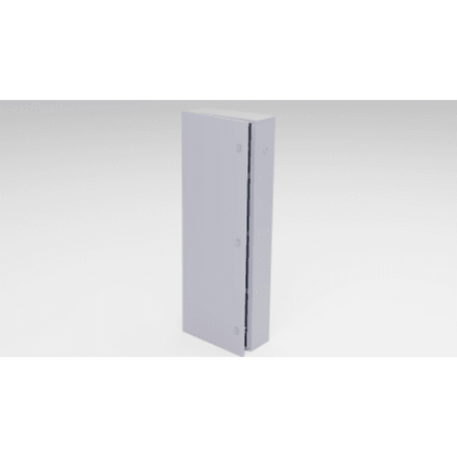 Gabinete para instalación de 4 Baterías , Fabricado en Lámina Galvanizada, Accesorios para poste (No incluidos)