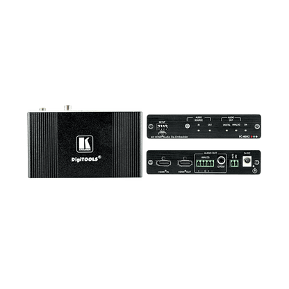 Desembebedor de Audio HDMI Profesional | 4K/60 UHD (4:4:4) | 18 Gbps | HDR | HDCP 2.2 | Salidas S/PDIF y Audio Balanceado | ARC | Gestión EDID Inteligente | Kramer re-Klocking | DigiTOOLS Compacto