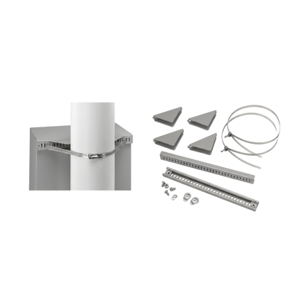 Kit de Montaje en Poste para Gabinete Concept de 20 Pulgadas (508 mm) de Ancho, Acero Gris