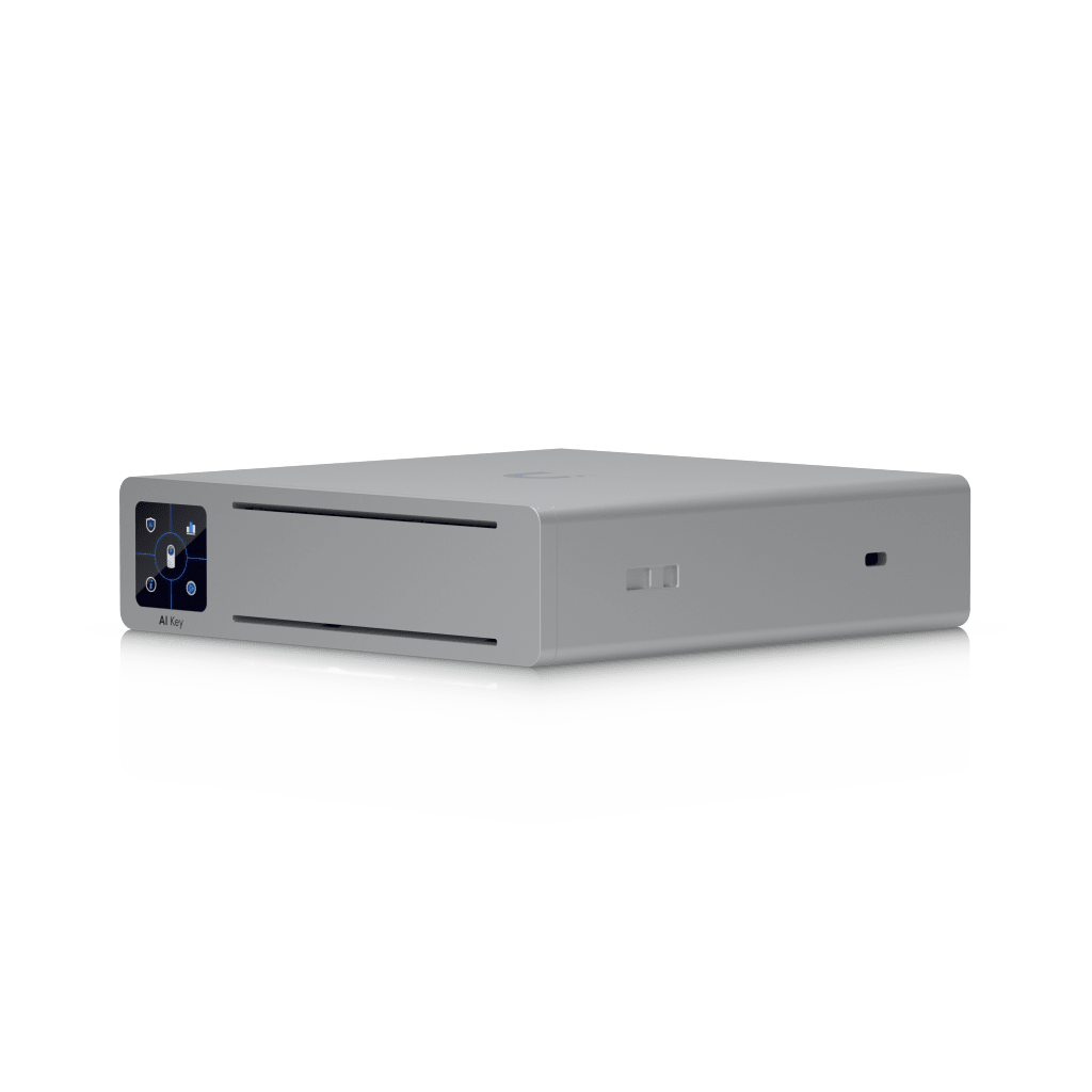 UniFi Protect AI Key / Analizador con inteligencia artificial para identificar eventos en grabaciones de cámaras UniFi / Búsqueda con lenguaje natural / hasta 1800 detecciones inteligentes por hora / 1 puerto GbE PoE++