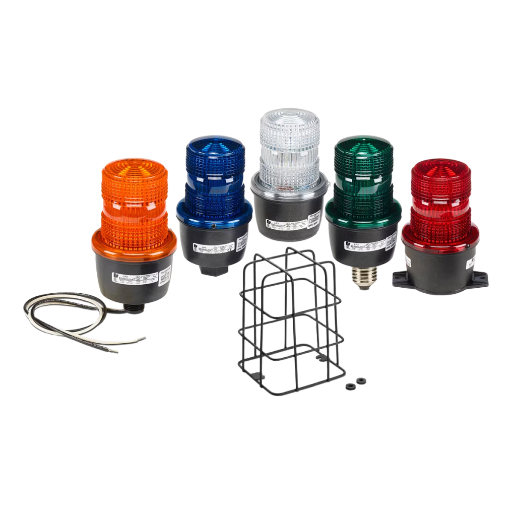 Luz de advertencia LED serie Streamline, 120 Vca, montaje en tubo, color Verde