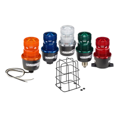 Luz de advertencia LED serie Streamline, 120 Vca, montaje en tubo, color Verde